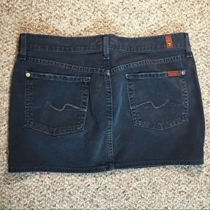 7 For All Mankind Denim Jean Skirt